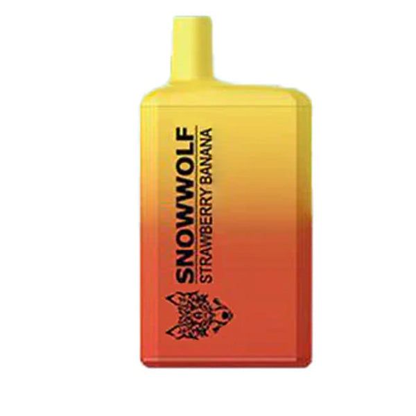 SnowWolf Max 6000 | 6000 Puffs | 15mL Strawberry Banana