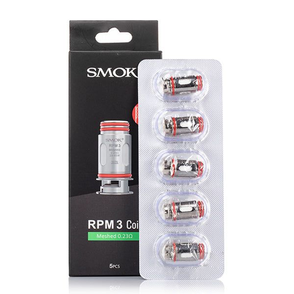 SMOK RPM 3 Replacement Coils 5-Pack Mesh 0.23 with packaging