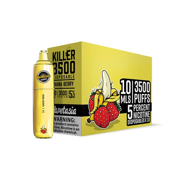 Vapetasia – Killer Fruits Disposable | 3500 Puffs | 10mL Nana Berry with Box