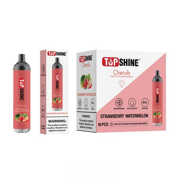 Topshine Disposable | 4500 Puffs | 10mL Strawberry Watermelon with Packaging