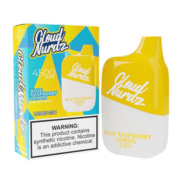 Cloud Nurdz 4500 Puffs Disposable | 12mL Blue Raspberry Lemon