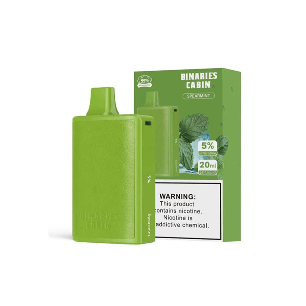 HorizonTech – Binaries Cabin Disposable | 10,000 puffs | 20mL Spearmint with Packaging