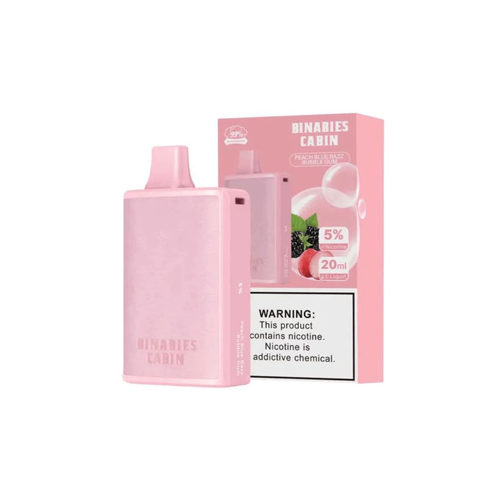 HorizonTech – Binaries Cabin Disposable | 10,000 puffs | 20mL Peach Blue Razz Bubblegum with Packaging