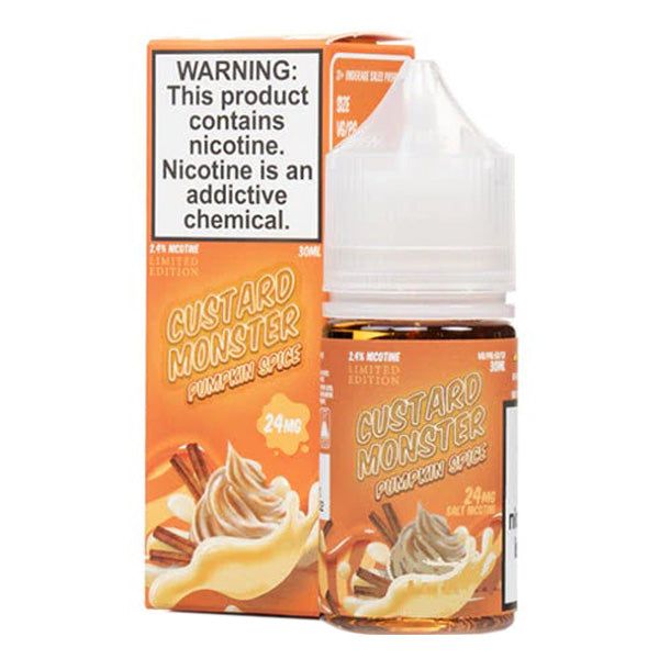 Pumpkin Spice by Custard Monster Salts 30mL with Packaging
