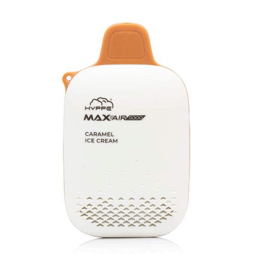 Max Air Disposable | 5000 Puffs | 13mL | 50mg Caramel Ice Cream Lanyard Included