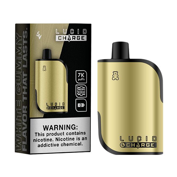Lucid Charge Disposable | 7000 Puffs | 14mL | 5% White Gummy with Packaging