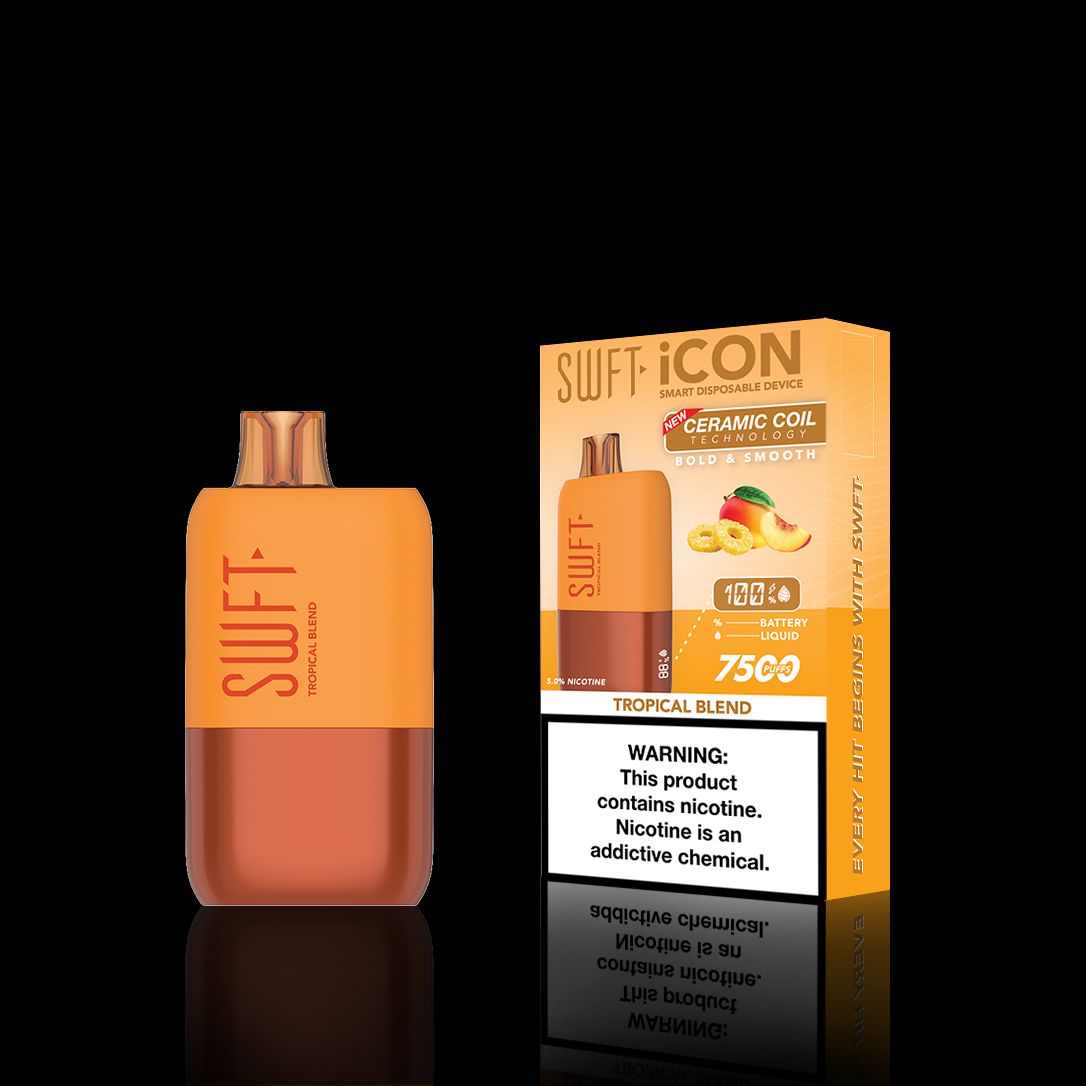 SWFT Icon Disposable | 7500 Puffs | 17mL | 5% Tropical Blend with Packaging