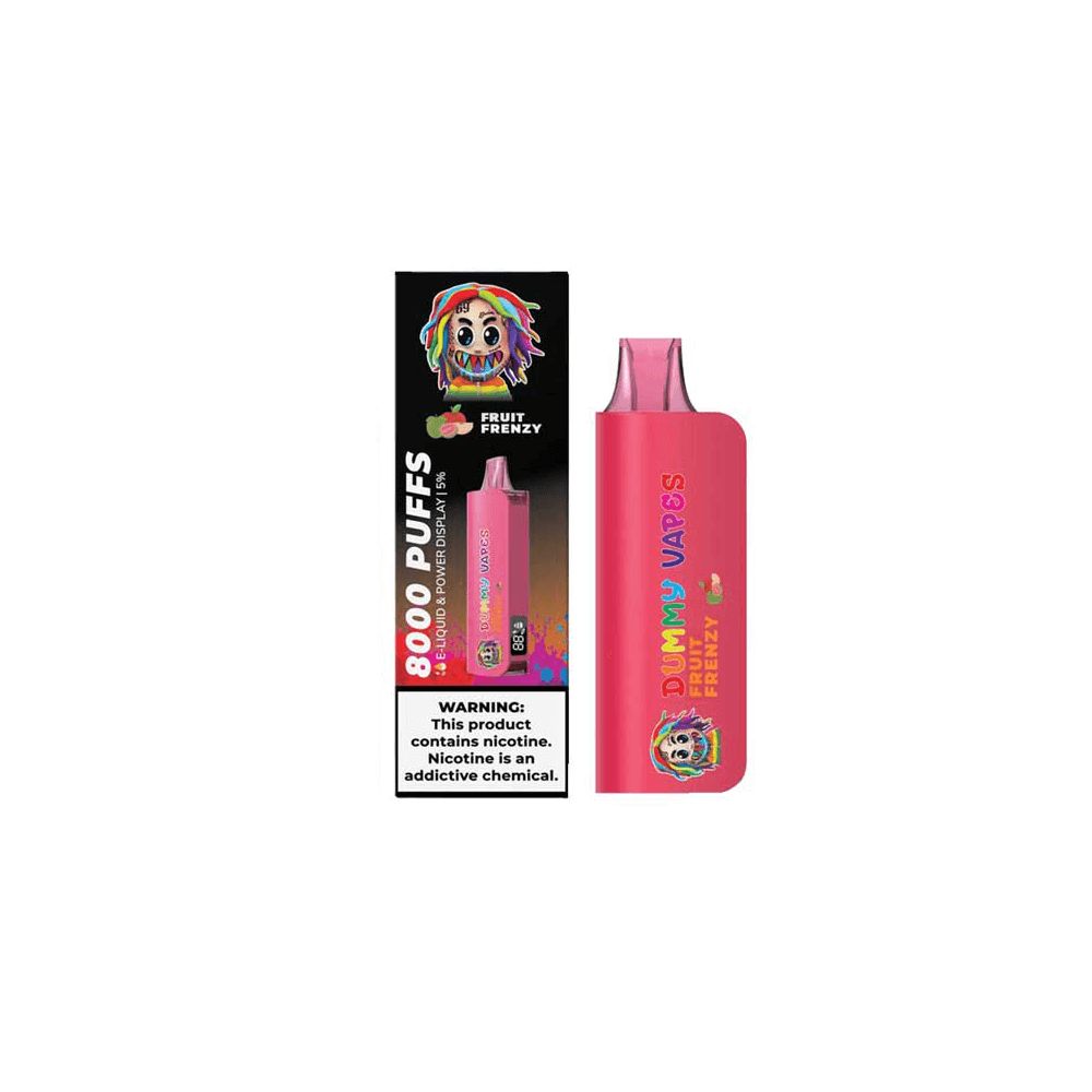 Dummy Vapes Disposable 8000 Puffs 18mL 50mg Fruit Frenzy with Packaging