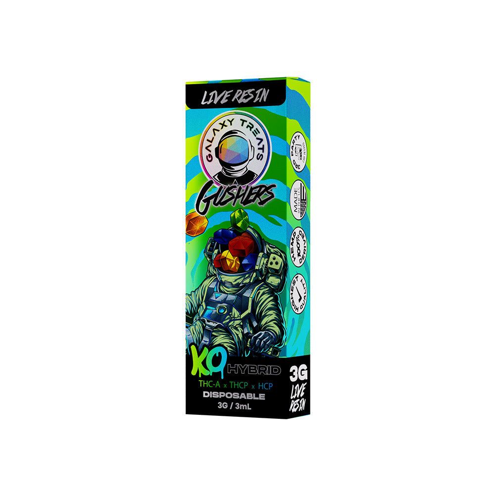 Galaxy Treats KO Live Resin THC-A + THC-P + HCP (3g) Disposable Gushers