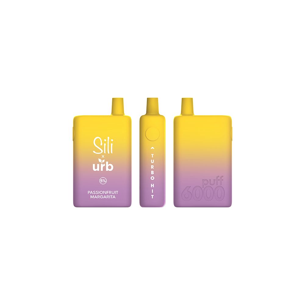 Sili X URB Disposable 6000 Puffs 16mL 50mg Passionfruit Margarita