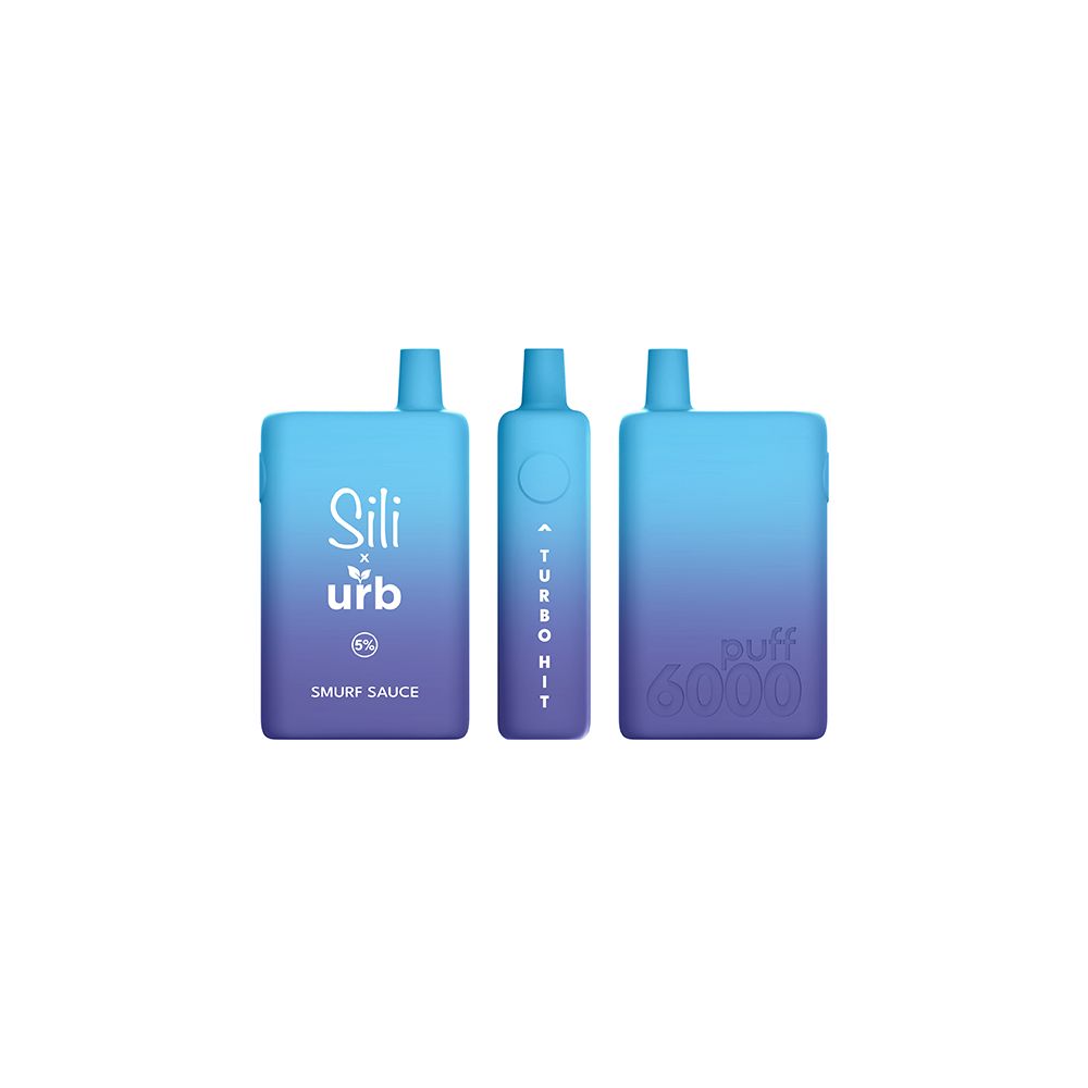 Sili X URB Disposable 6000 Puffs 16mL 50mg Smurf Sauce
