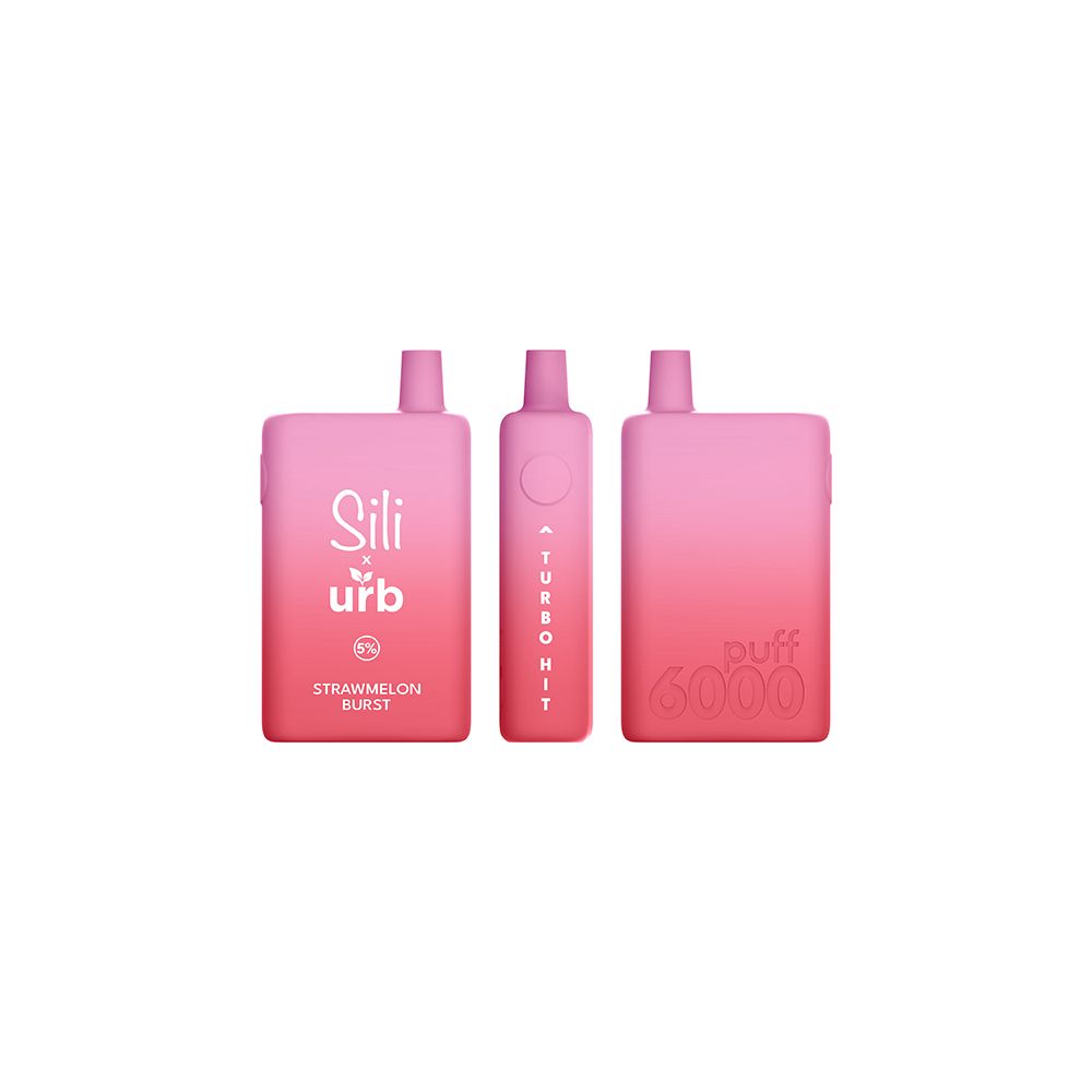 Sili X URB Disposable 6000 Puffs 16mL 50mg Strawmelon Burst