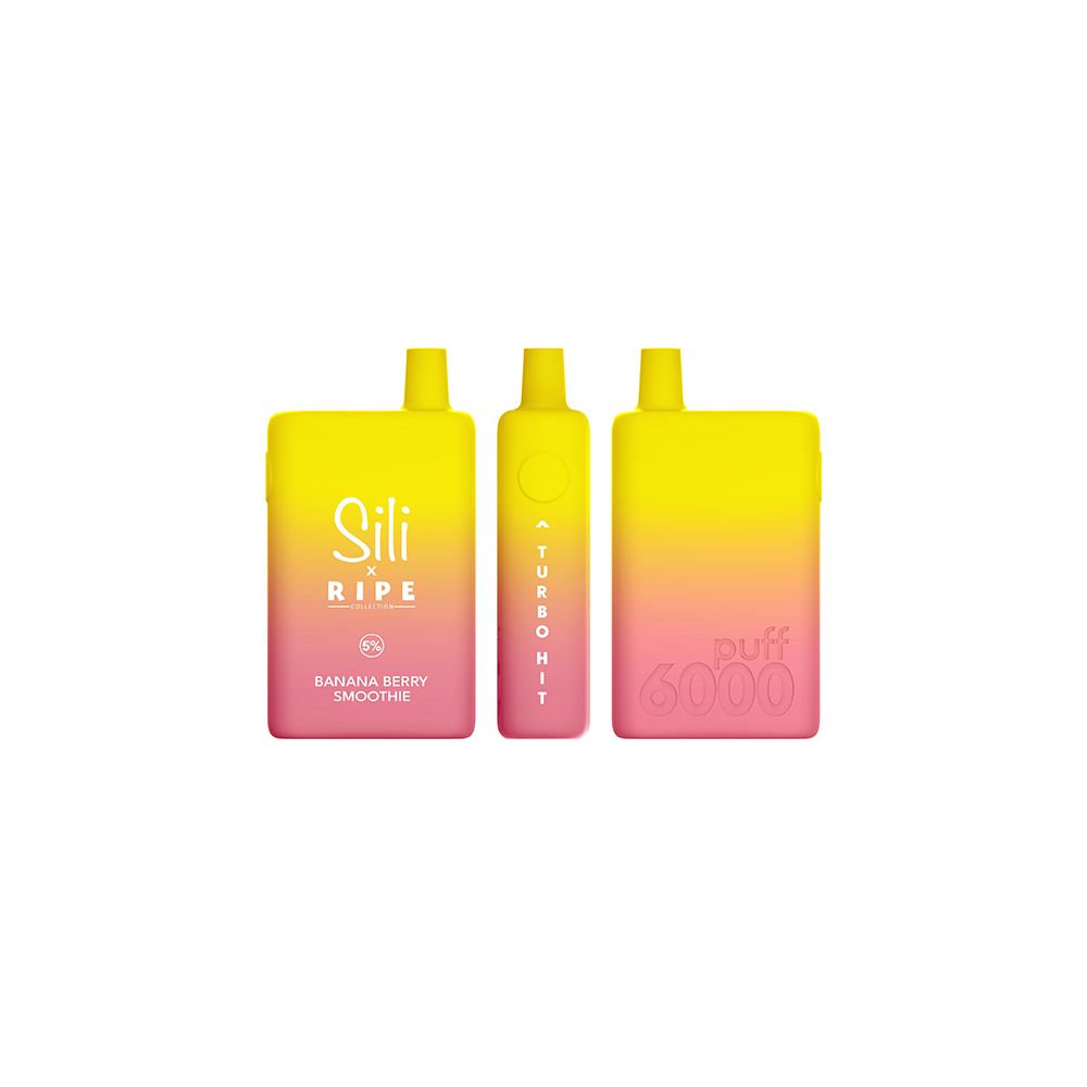 Sili X Ripe Disposable 6000 Puffs 16mL 50mg Banana Berry Smoothie