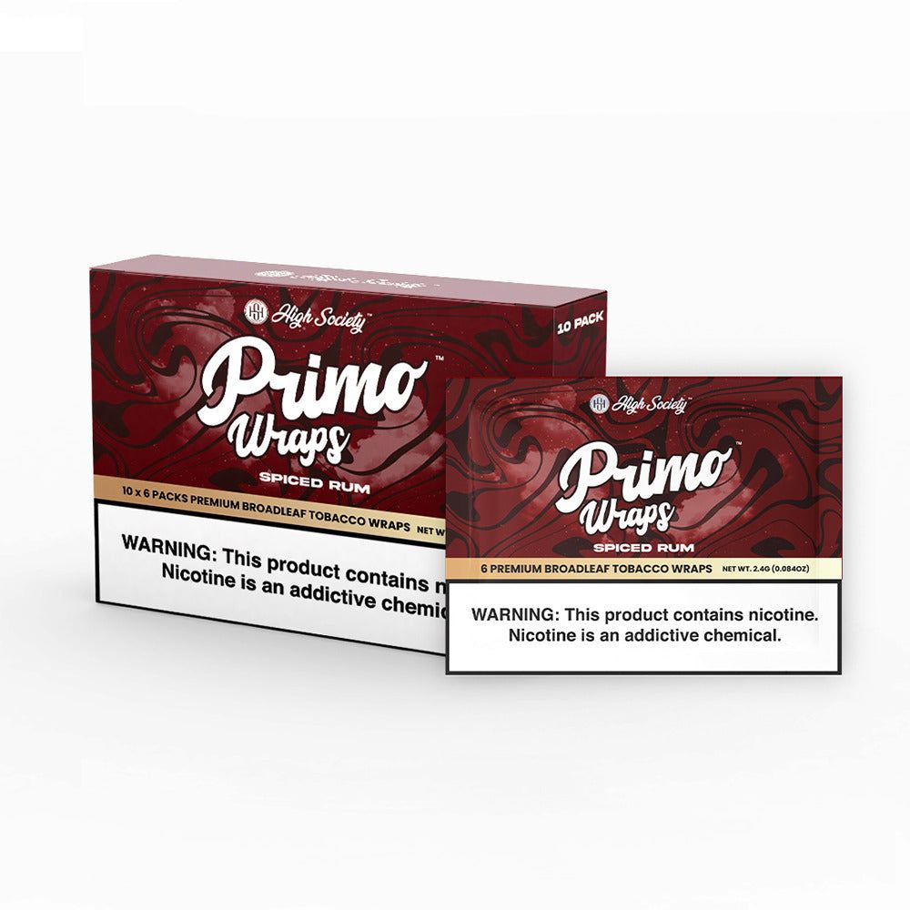 High Society Primo Wraps (6-Pack) Spiced Rum