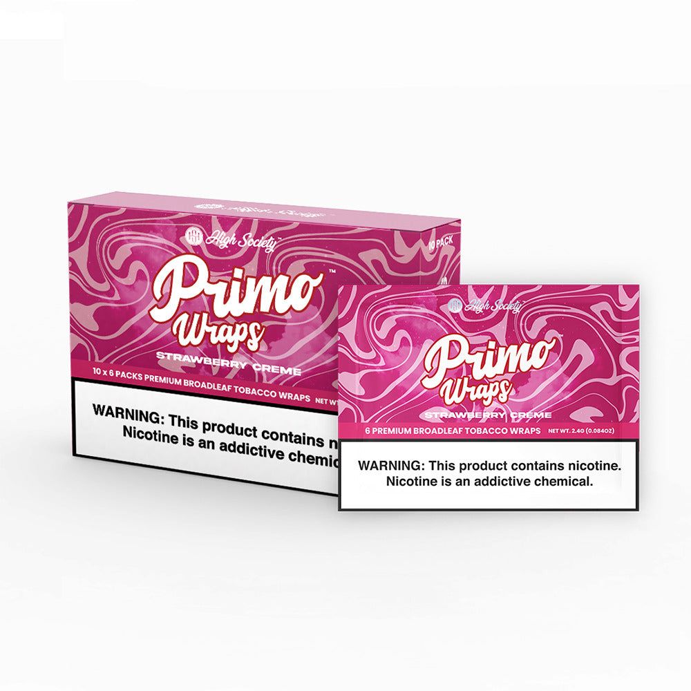 High Society Primo Wraps (6-Pack) Strawberry Creme