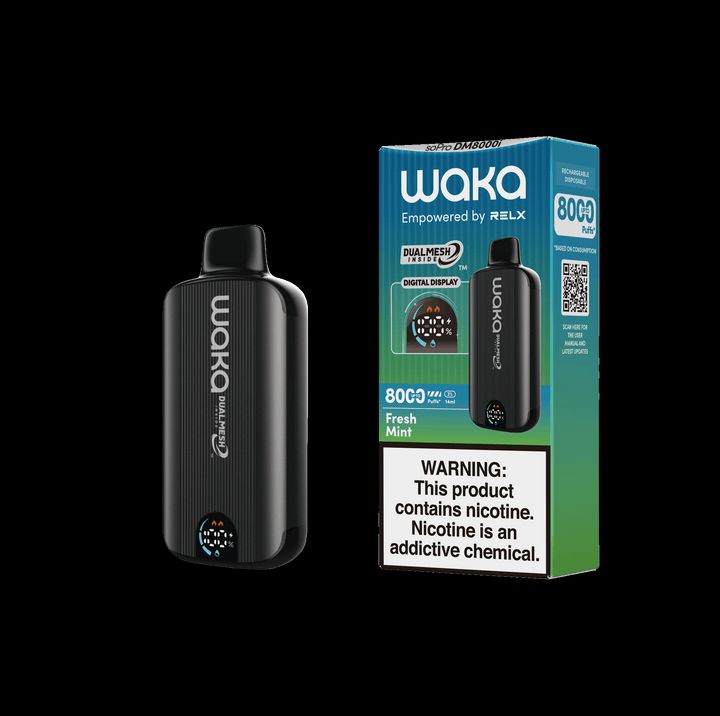 WAKA SoPro DM8000 17mL 8000 Puff Disposable Fresh Mint with Packaging