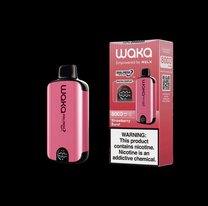 WAKA SoPro DM8000 17mL 8000 Puff Disposable Strawberry Burst with Packaging