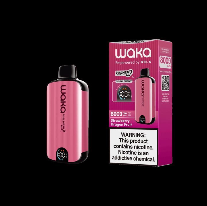 WAKA SoPro DM8000 17mL 8000 Puff Disposable Strawberry Dragon Fruit with Packaging