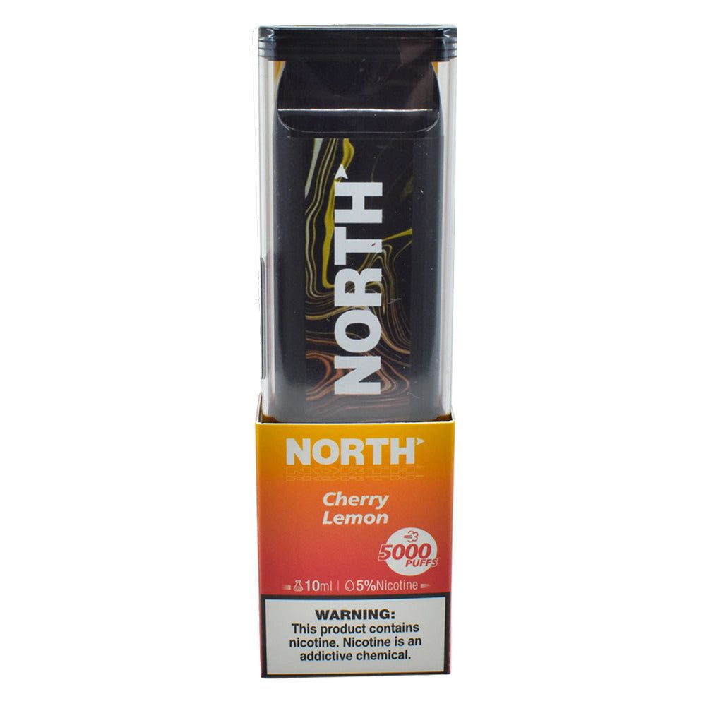 North Disposable 5000 Puffs 10mL 50mg Cherry Lemon Packaging