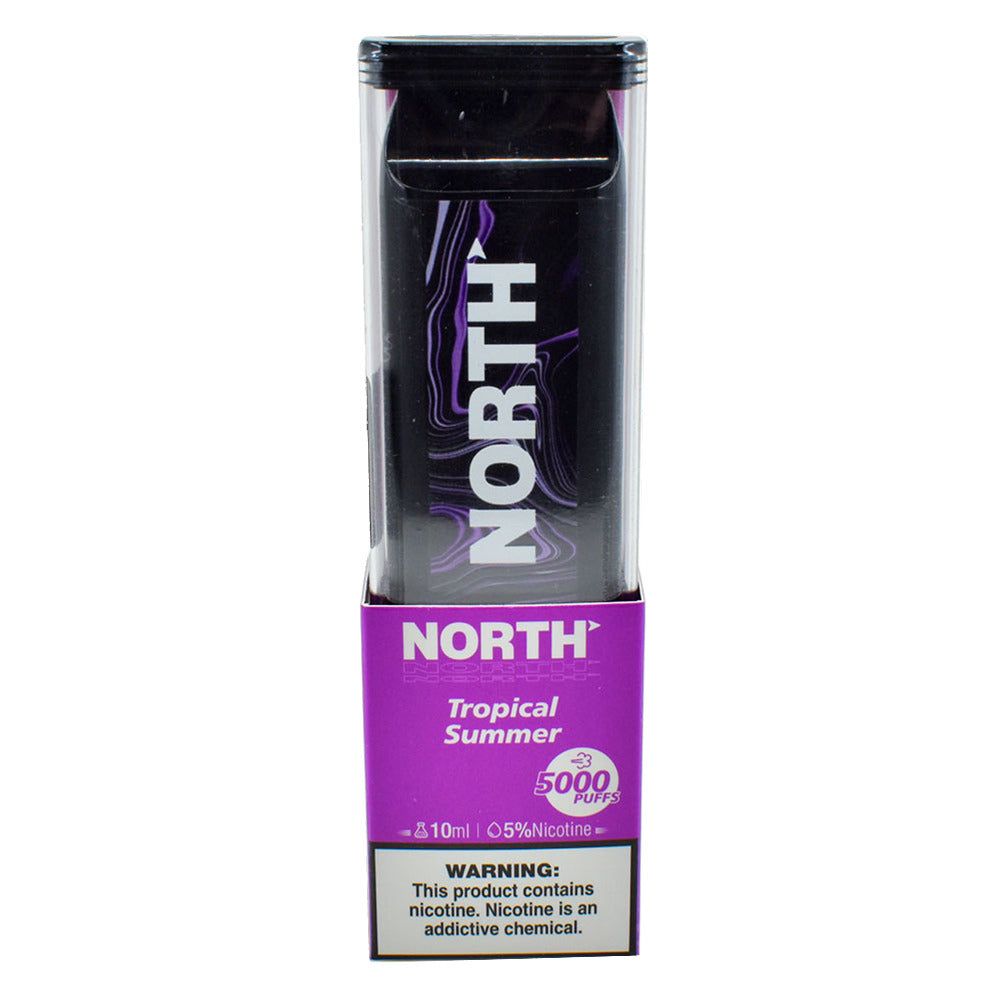 North Disposable 5000 Puffs 10mL 50mg Tropical Summer Packaging