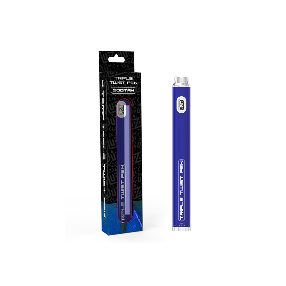 Luzid Triple Twist 510 Battery | 900mAh | 10pc Countertop Display Blue