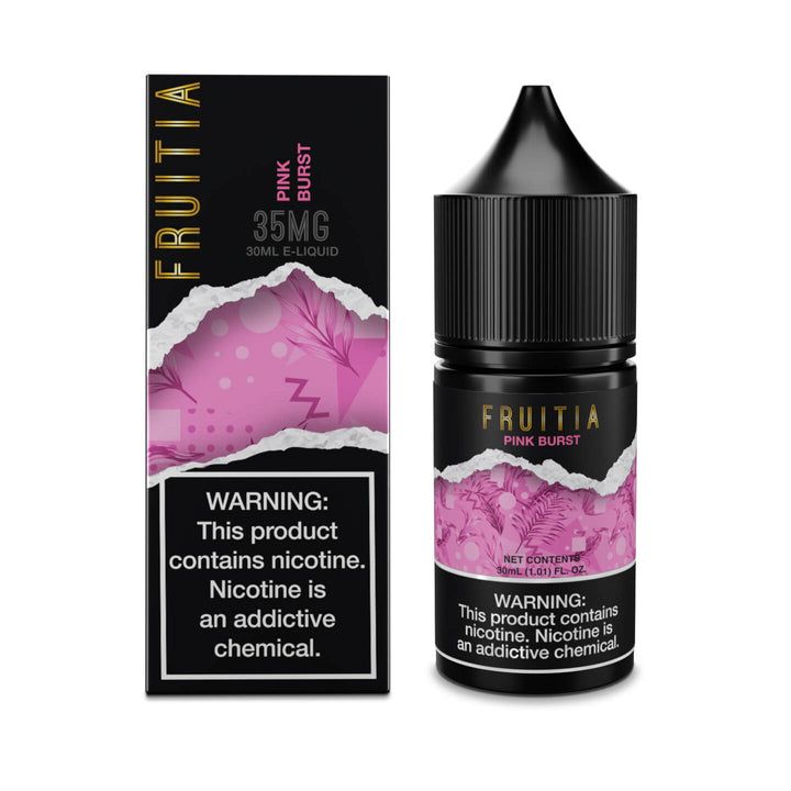 Pink Burst by Fresh Farms FRUITIA Salt Series E-Liquid 30mL (Salt Nic) with packaging