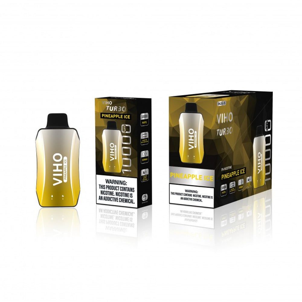 Viho Turnbo Disposable 10000 Puffs (17mL) - pineapple ice packaging