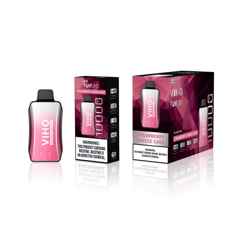 Viho Turnbo Disposable 10000 Puffs (17mL) - strawberry cheesecake with packaging