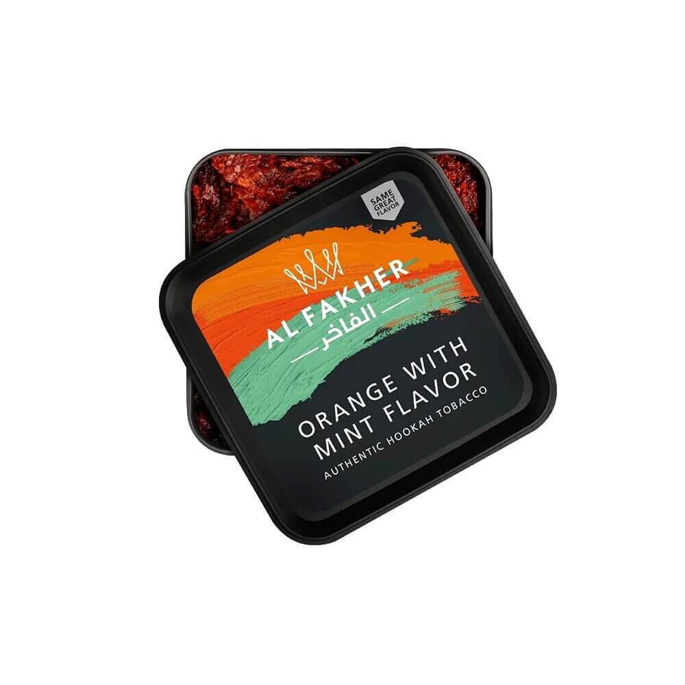 Al Fakher Authentic Hookah Tobacco (250g Jar) Orange Mint