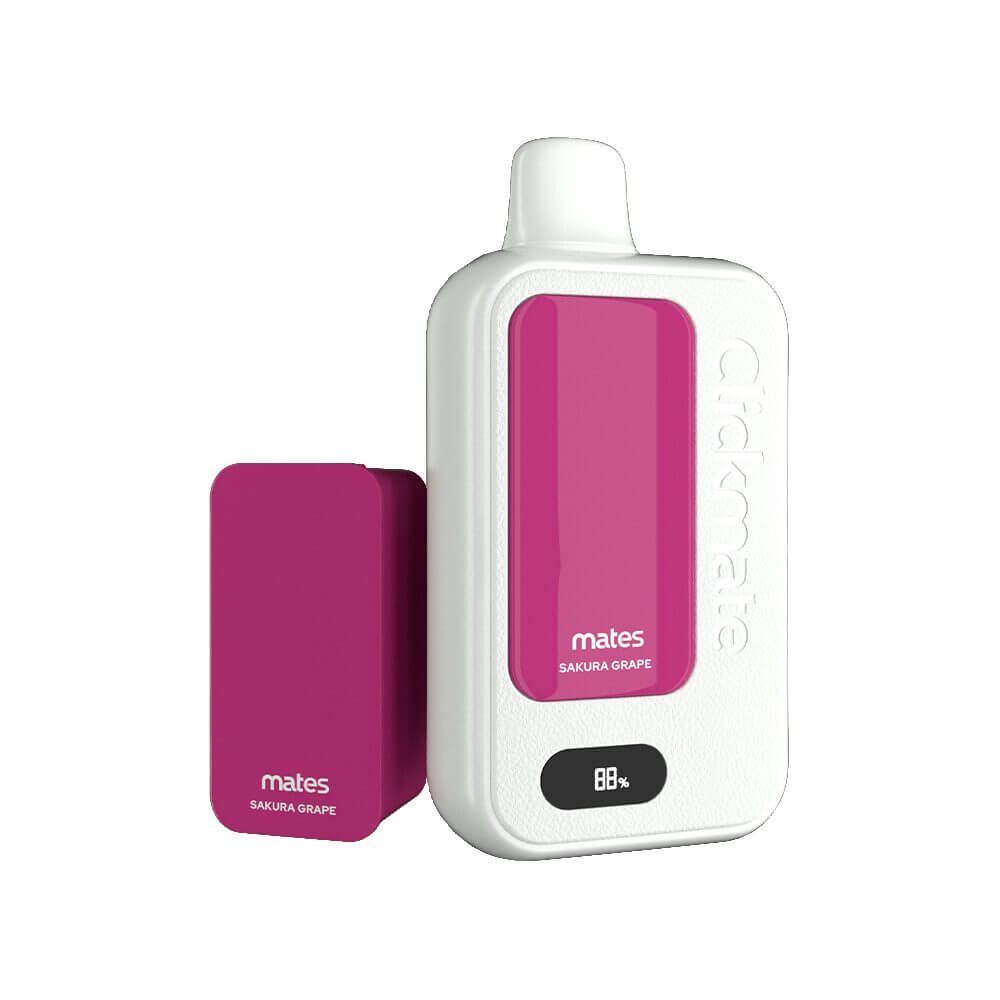 7Daze Clickmate Disposable Starter Kit 15000 Puffs 18mL 50mg sakura grape