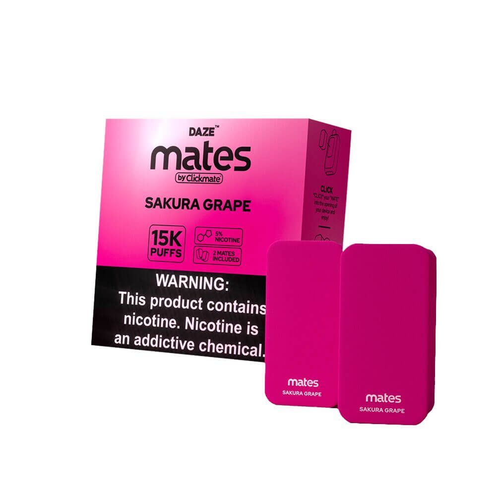 7Daze Clickmate Pre-Filled Pod sakura grape with Packaging