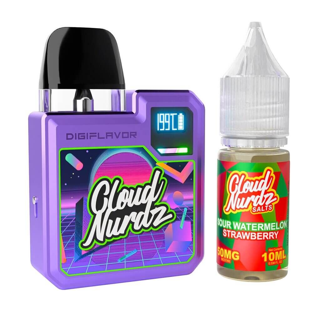 Geekvape Digi-Q Kit + Daddy’s Vapor 10mL Salts 50mg (Pod System + E-Liquid) sour watermelon berry