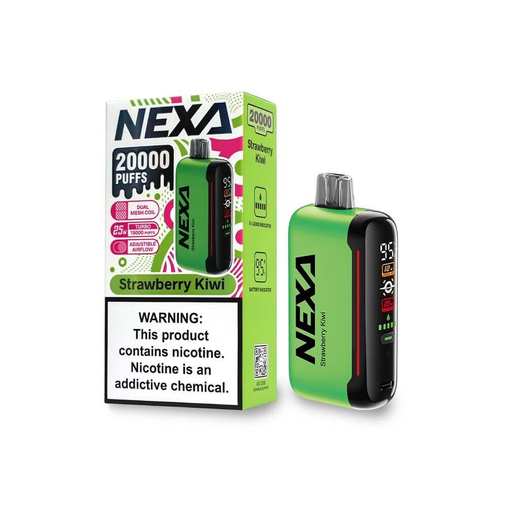 NEXA 20K Disposable Strawberry-Kiwi with packaging