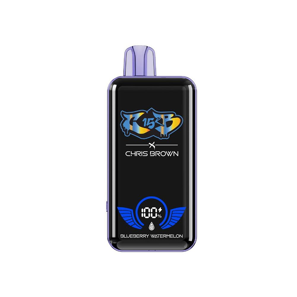 Chris Brown CB15K Disposable 15000 Puffs 15mL 50mg - Blueberry Watermelon