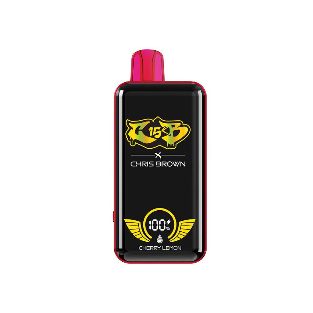 Chris Brown CB15K Disposable 15000 Puffs 15mL 50mg - Cherry Lemon