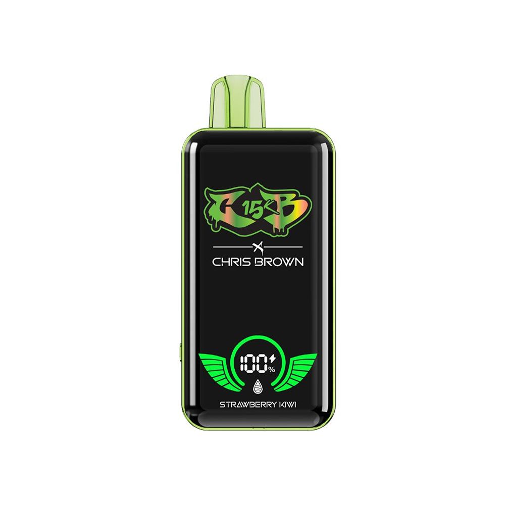 Chris Brown CB15K Disposable 15000 Puffs 15mL 50mg - Strawberry Kiwi