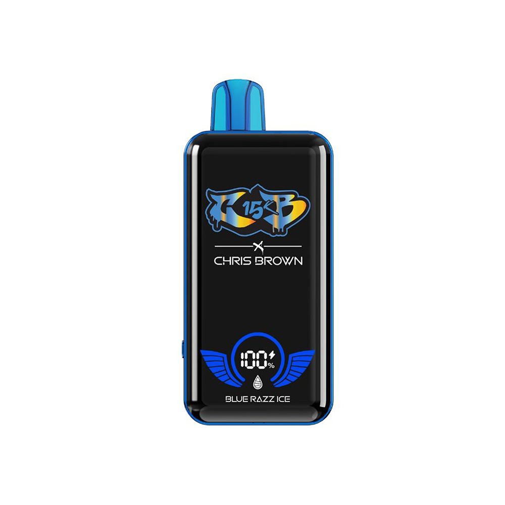 Chris Brown CB15K Disposable 15000 Puffs 15mL 50mg - Blue Razz Ice