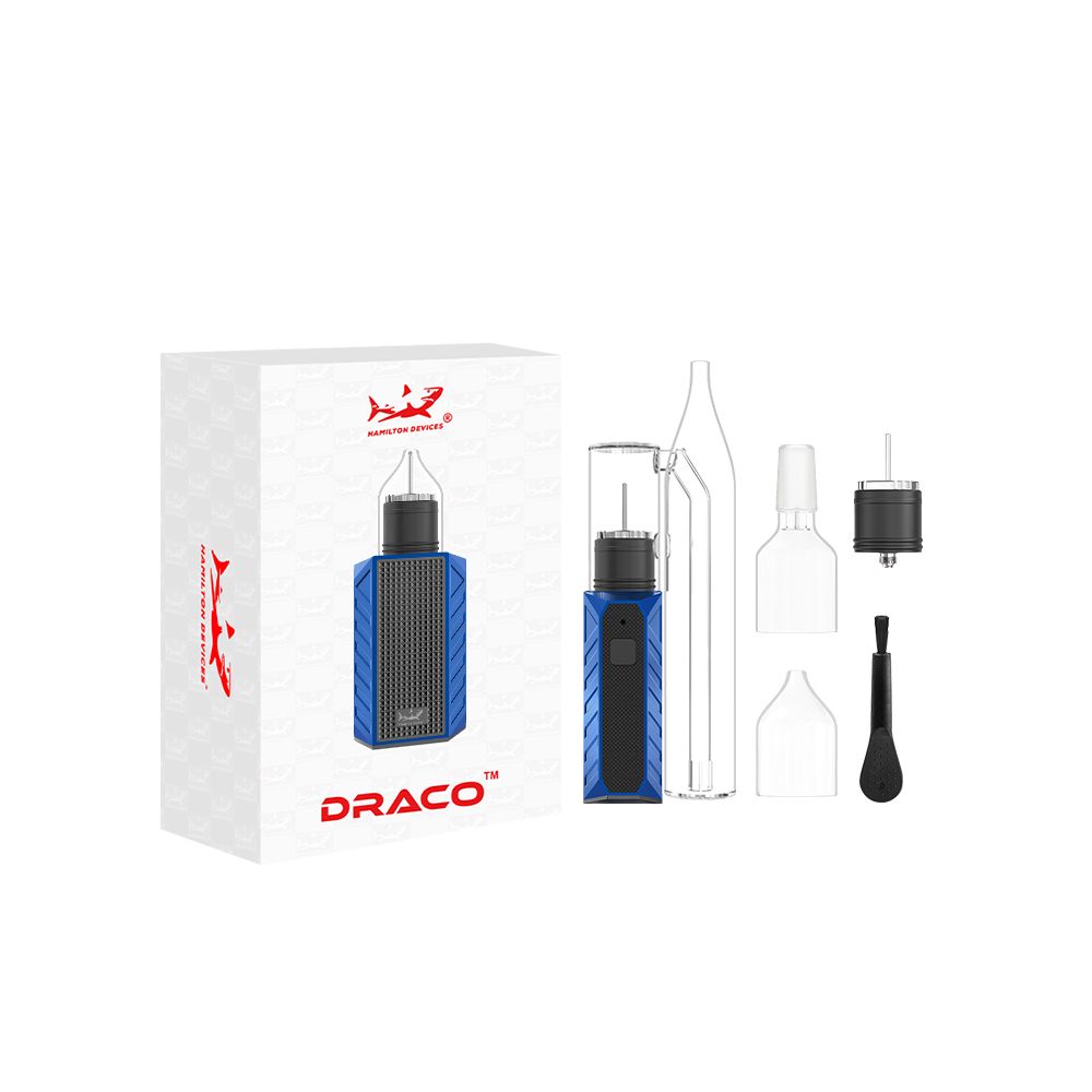 Hamilton Draco Dry Herb Starter Kit Blue with packaging