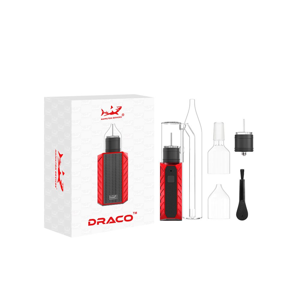 Hamilton Draco Dry Herb Starter Kit Red with packaging