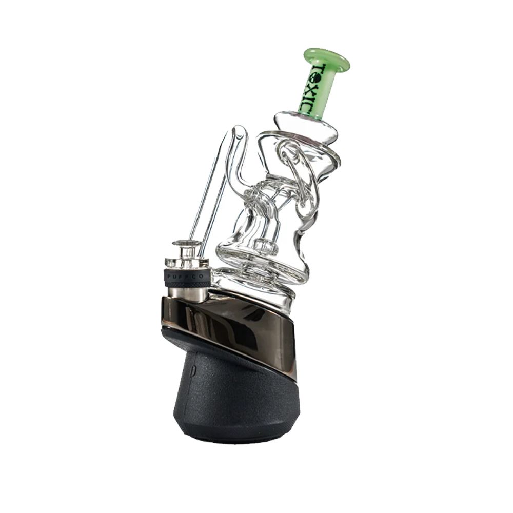 MKGlass TXAT15 Toxic Puffco Glass Attachment (Attachment Only) - Slim Green