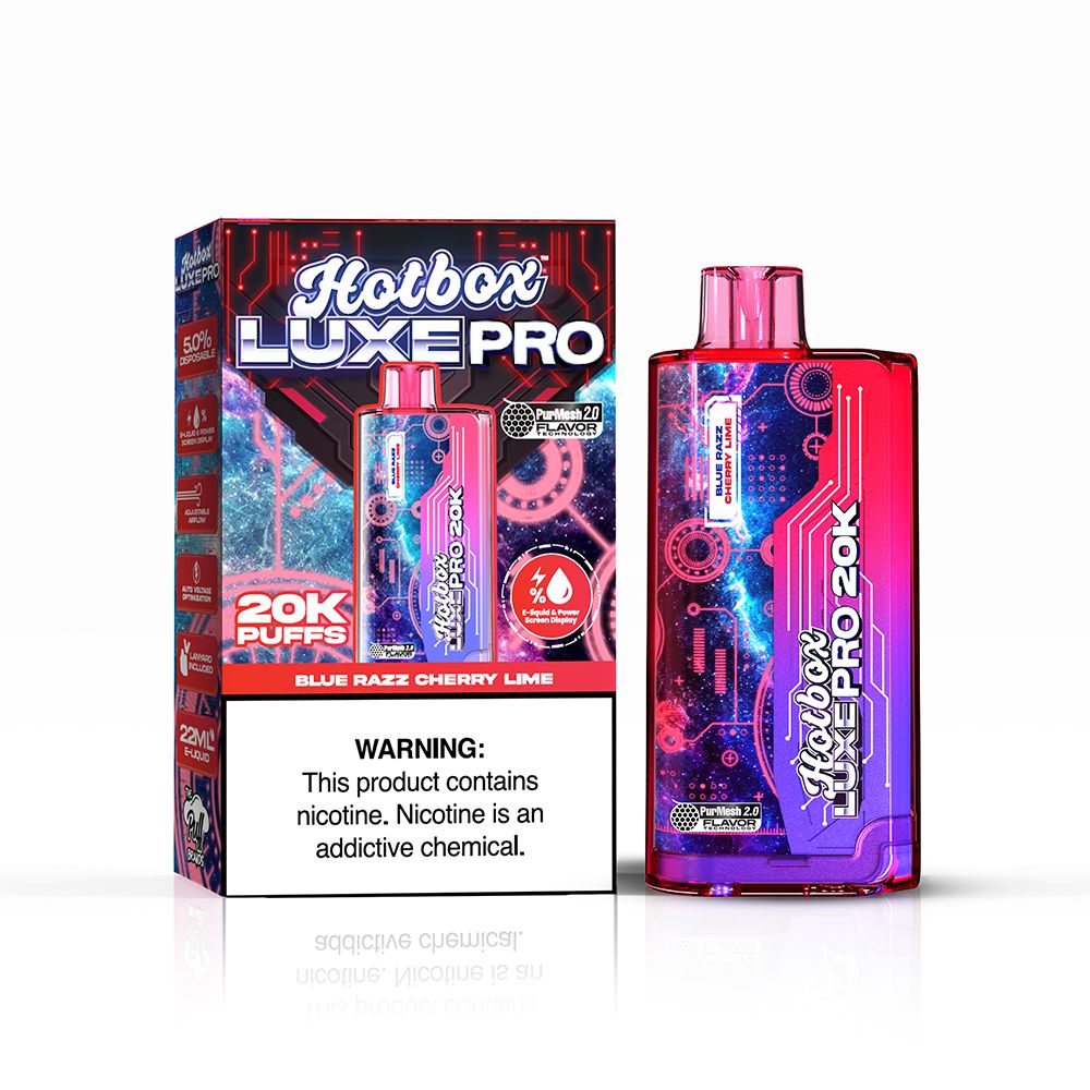 Puff Labs Hotbox Luxe Pro Disposable - Blue Razz Cherry Lime