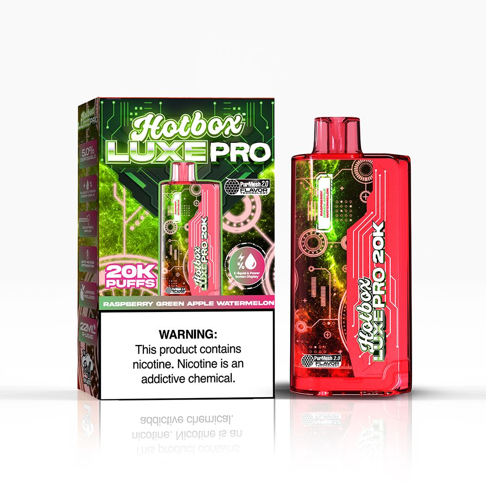 Puff Labs Hotbox Luxe Pro Disposable - Raspberry Green Apple Watermelon