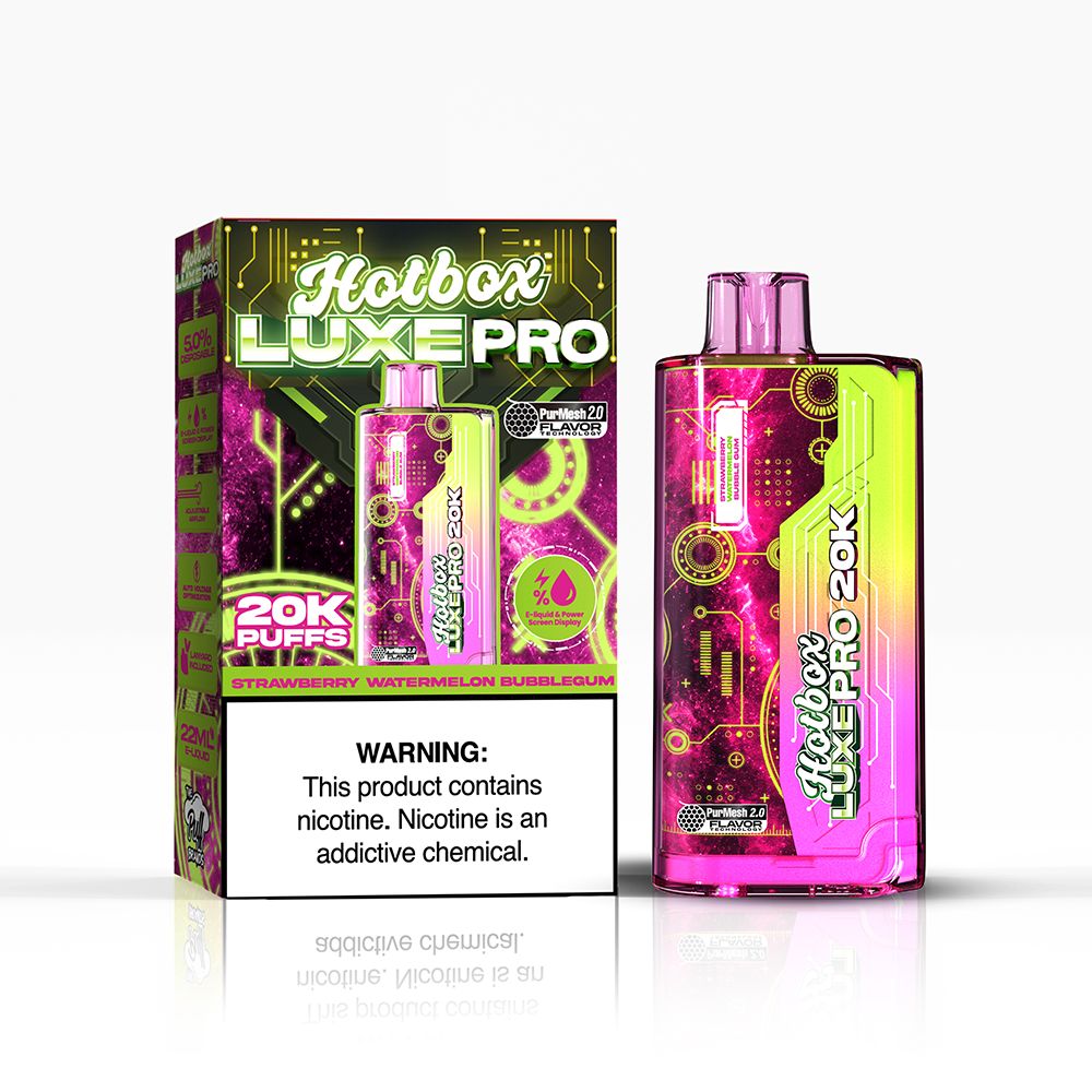 Puff Labs Hotbox Luxe Pro Disposable - Strawberry Watermelon Bubblegum