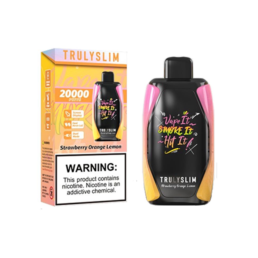 Truly Bar Trulyslim 20K Disposable Strawberry Orange Lemon