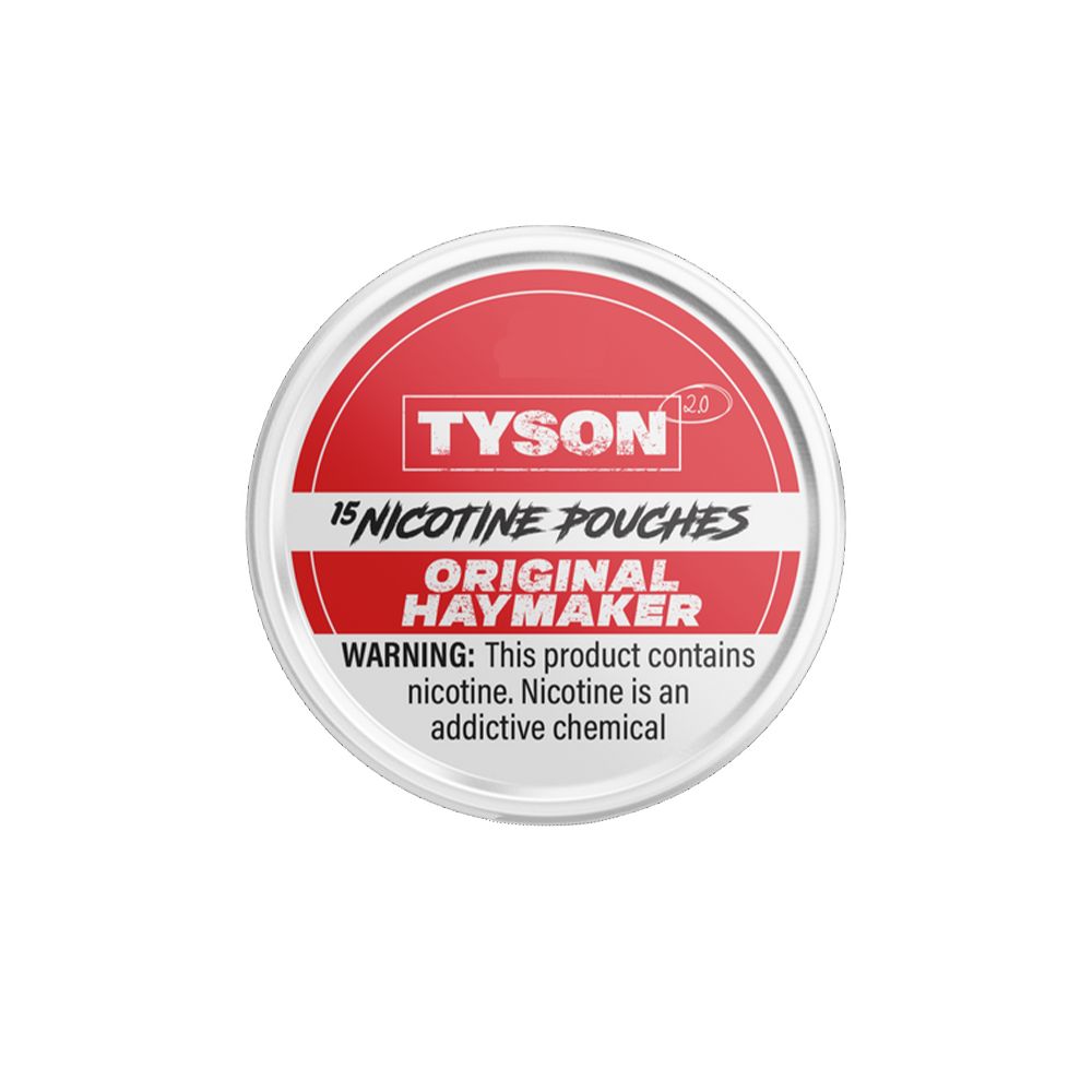 Tyson 2.0 Nicotine Pouches (15ct Can)(5-Can Pack) - Original Hay Maker