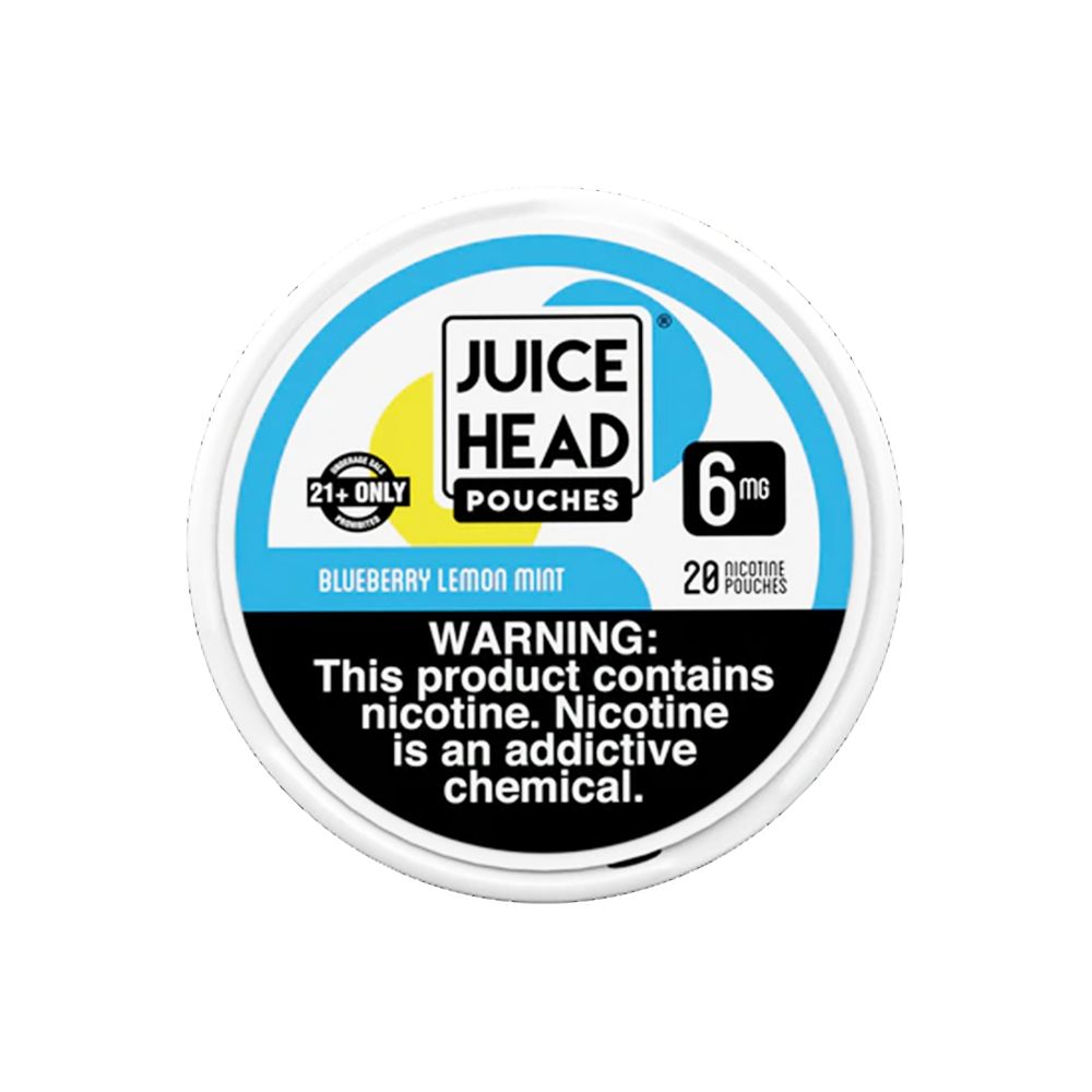 Juice Head Nicotine Pouch 6-12mg x20 Pouch (5 Pack) Blueberry Lemon Mint 6mg