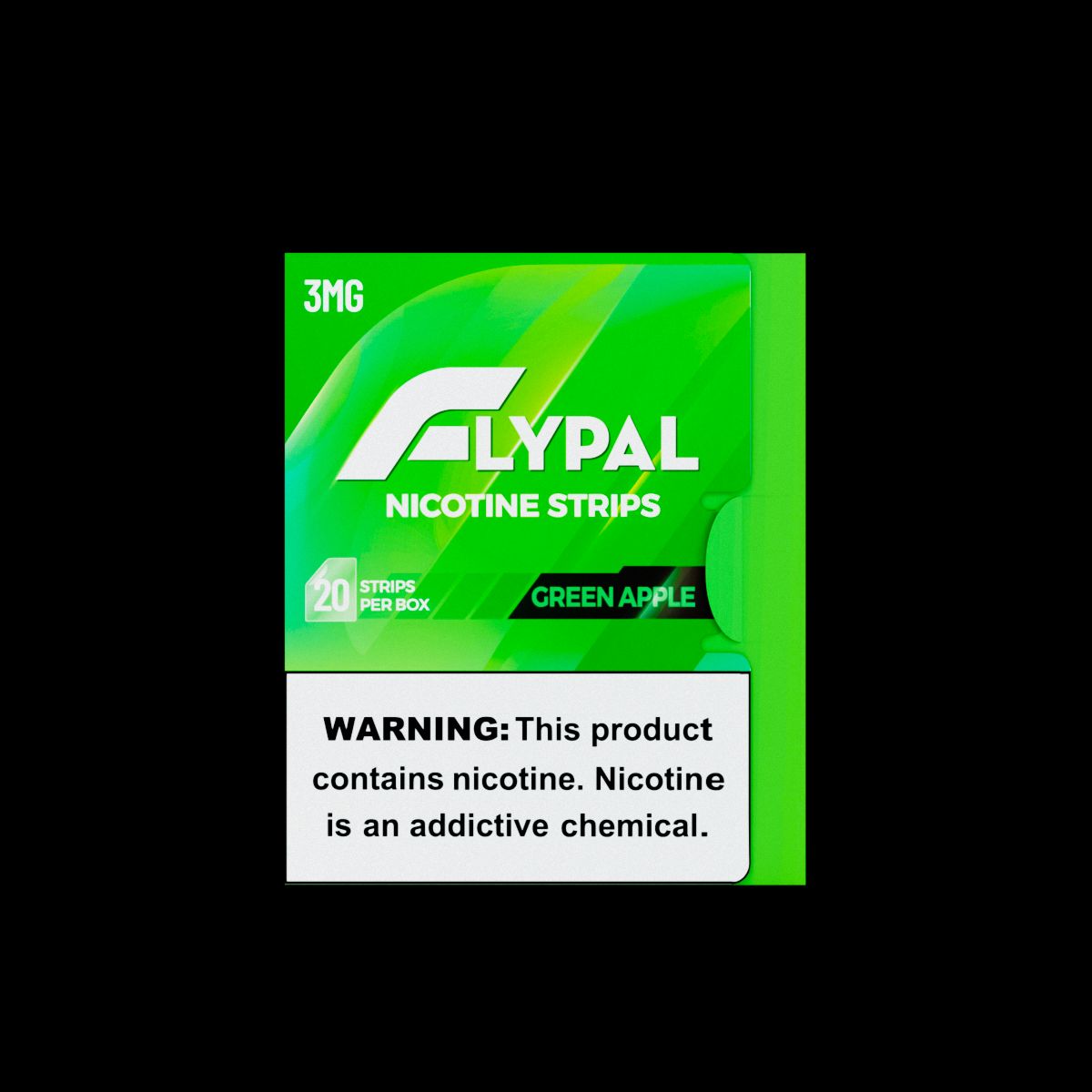 Flypal Nicotine Strips (20ct Boxes) (5-Can Pack) Green Apple