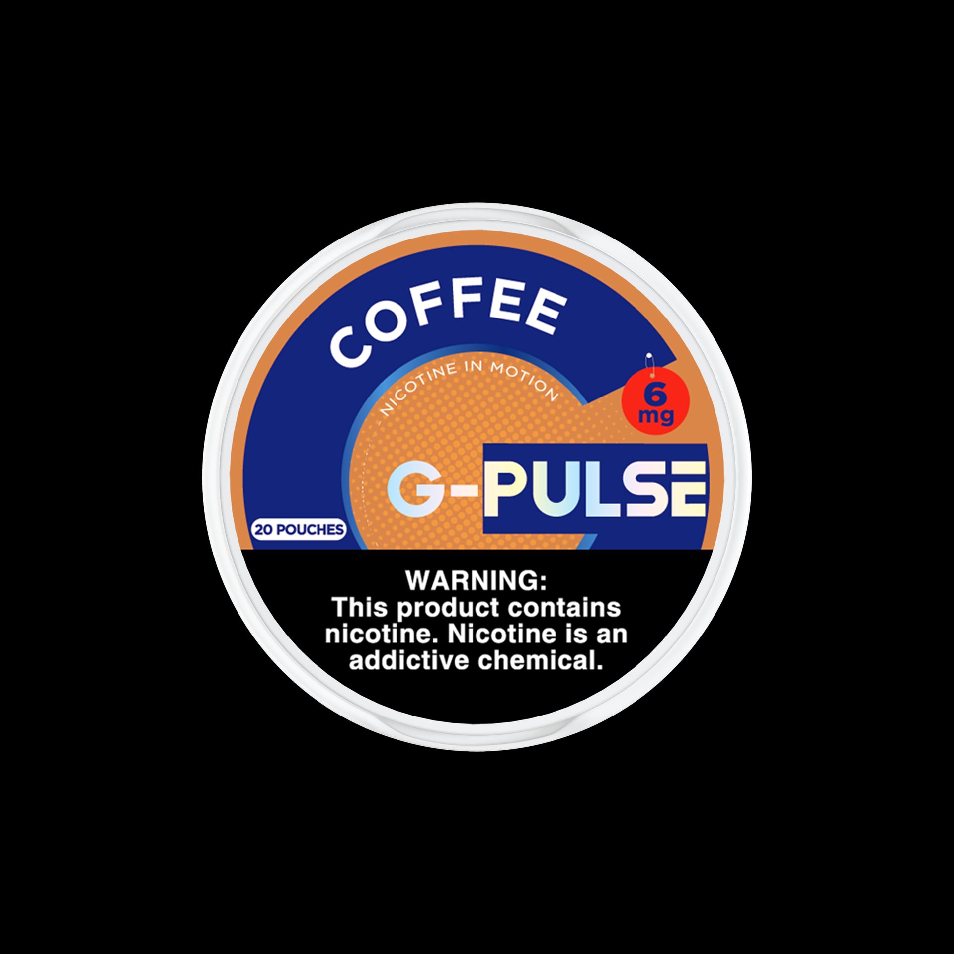 G Pulse Nicotine Pouches (20ct Can) 5pc Display Coffee