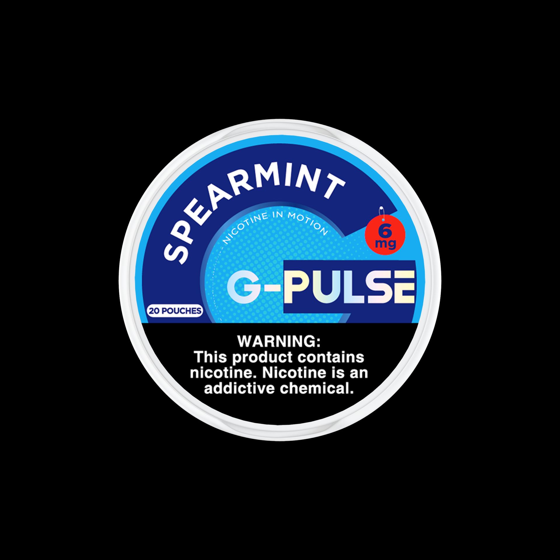 G Pulse Nicotine Pouches (20ct Can) 5pc Display Spearmint