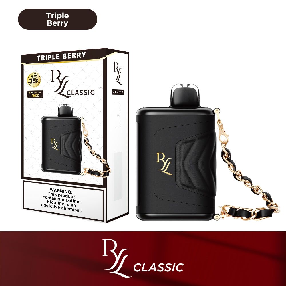 RYL Classic 35k Disposable Triple Berry with packaging
